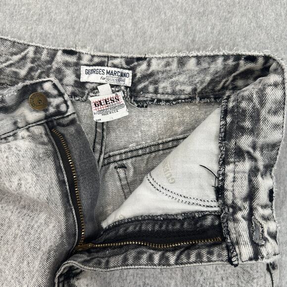 Georges Marciano by Guess Jeans WMNS SZ 0 Gray Acid Wash Skinny Leg Distressed - Picture 2 of 10